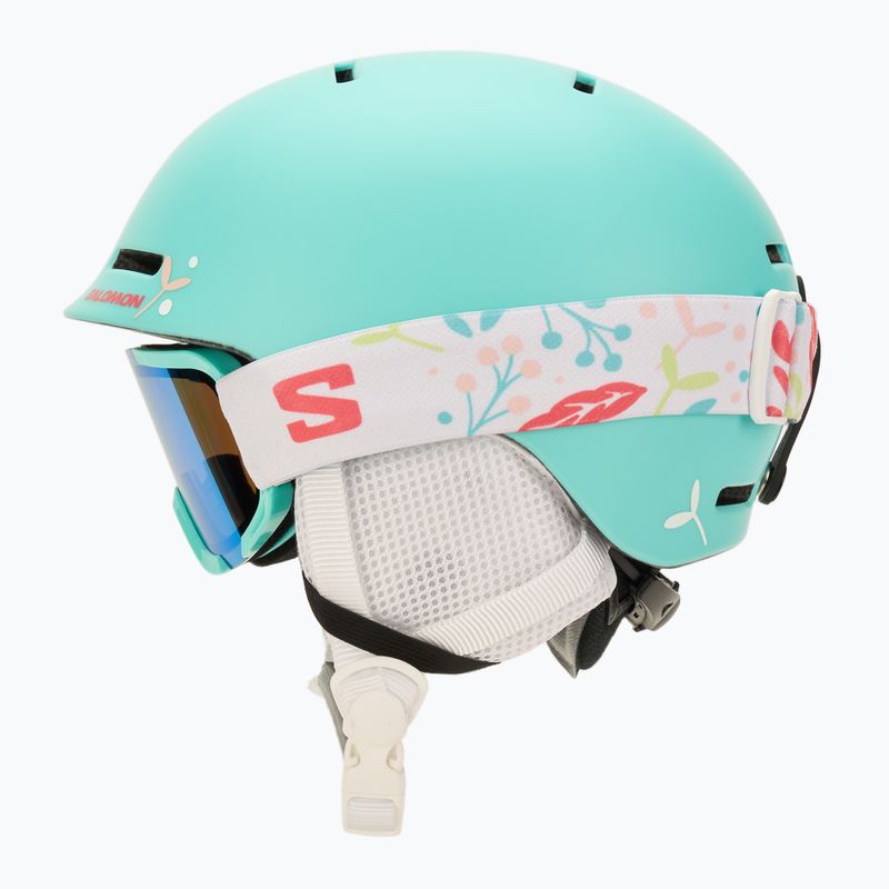 Cască de schi pentru copii  Salomon Player Combo + Gogle XV Jr aruba blue 4