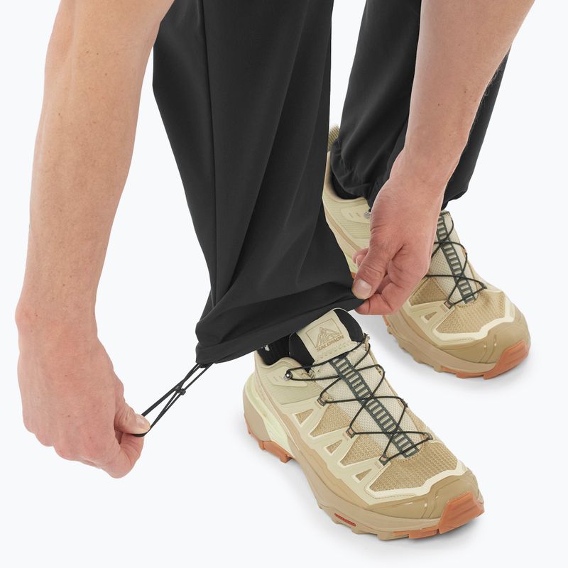 Pantaloni de ploaie pentru bărbați Salomon Outerpath Base deep black 6