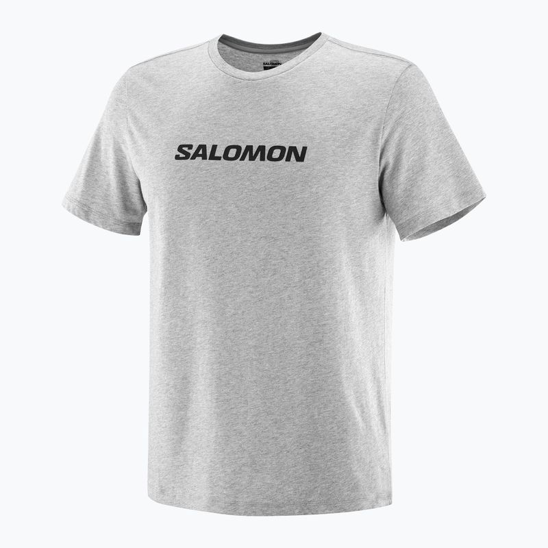 Tricou pentru bărbați  Salomon Logo Performance heather grey