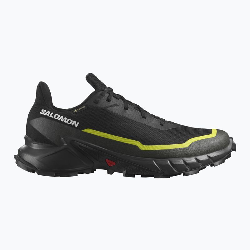 Încălțăminte de alergare pentru bărbați Salomon Alphacross 5 GTX black/peat/sulphur spring 9