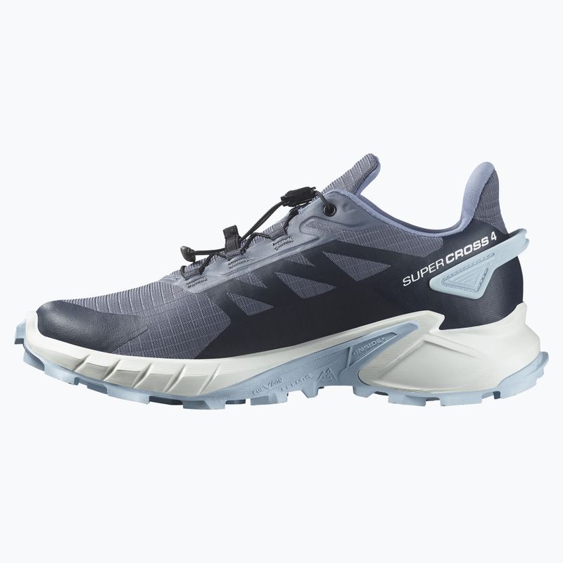 Încălțăminte de alergare pentru femei Salomon Supercross 4 grisaille/white/cashmere blue 10
