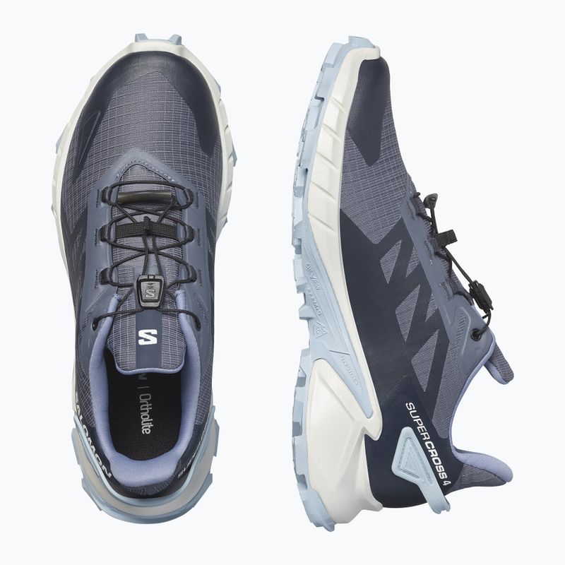 Încălțăminte de alergare pentru femei Salomon Supercross 4 grisaille/white/cashmere blue 13