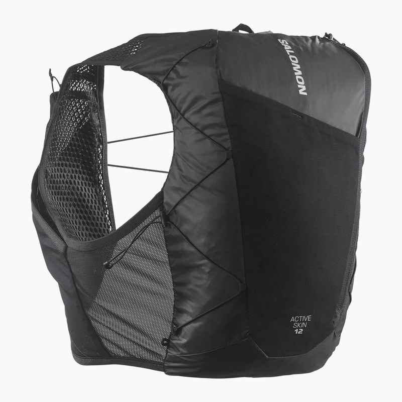Vestă de alergare Salomon Active Skin 12 No Flasks black/metal 2