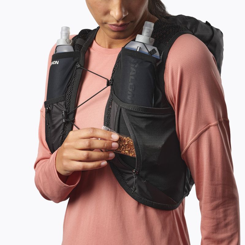Vestă de alergare pentru femei Salomon Active Skin 12 Set black/metal 7