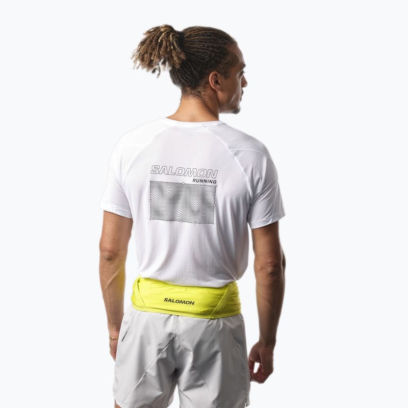 Centura de alergare Salomon Pulse sulphur spring/glacier gray 4