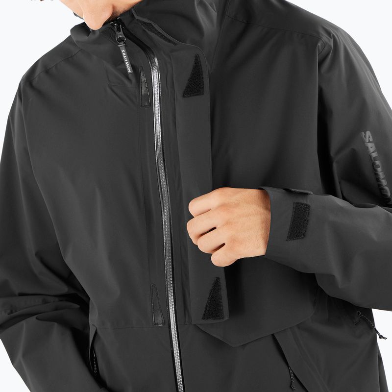 Geacă de ploaie pentru bărbați Salomon Outerpath Pro 2.5 l deep black 5