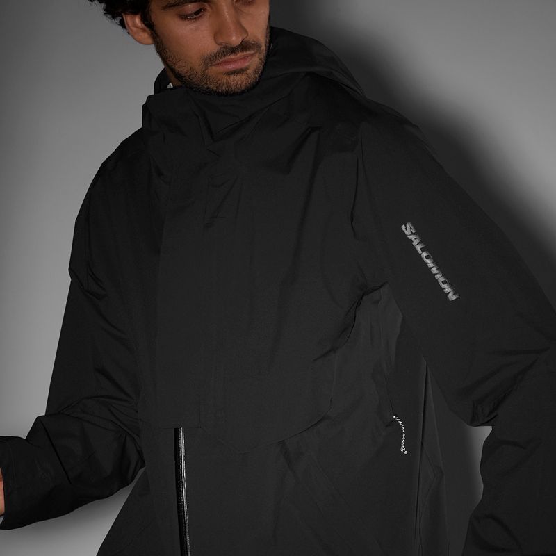 Geacă de ploaie pentru bărbați Salomon Outerpath Pro 2.5 l deep black 8