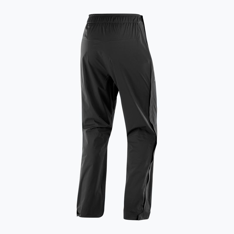 Pantaloni de ploaie pentru bărbați Salomon Outerpath Wp deep black 5