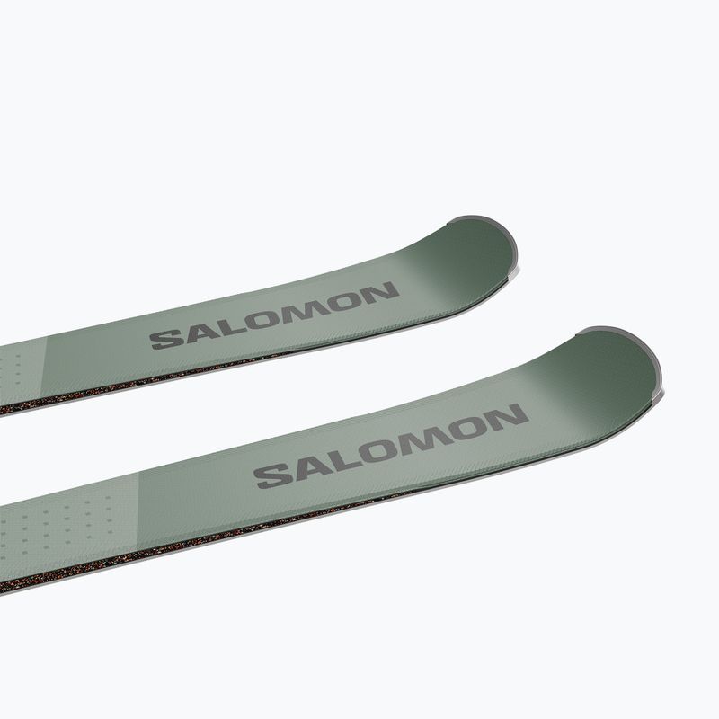 Schiuri de coborâre Salomon S/Max 8 + legături M10 GW oil green/black/white 5