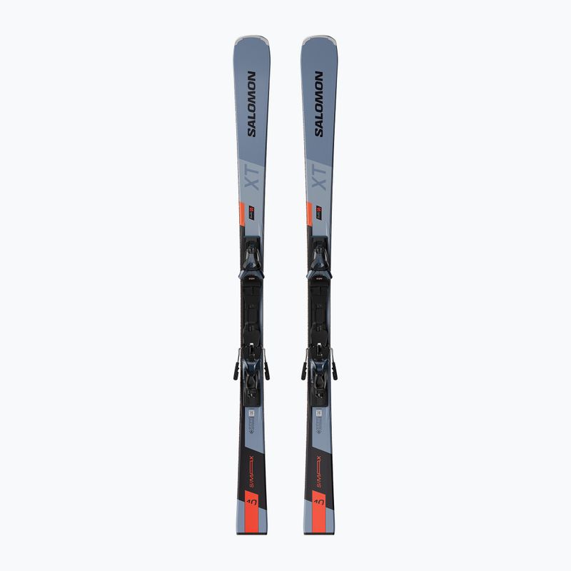 Schiuri de coborâre Salomon S/Max 10 XT + legături MI12 GW copen blue/black/neon red