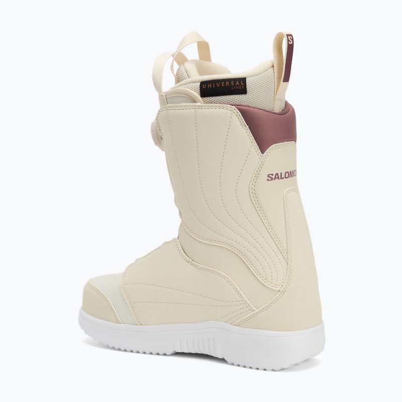 Încălțăminte de snowboard pentru femei Salomon Pearl Boa almond milk/vanilla ice/grape shake 2
