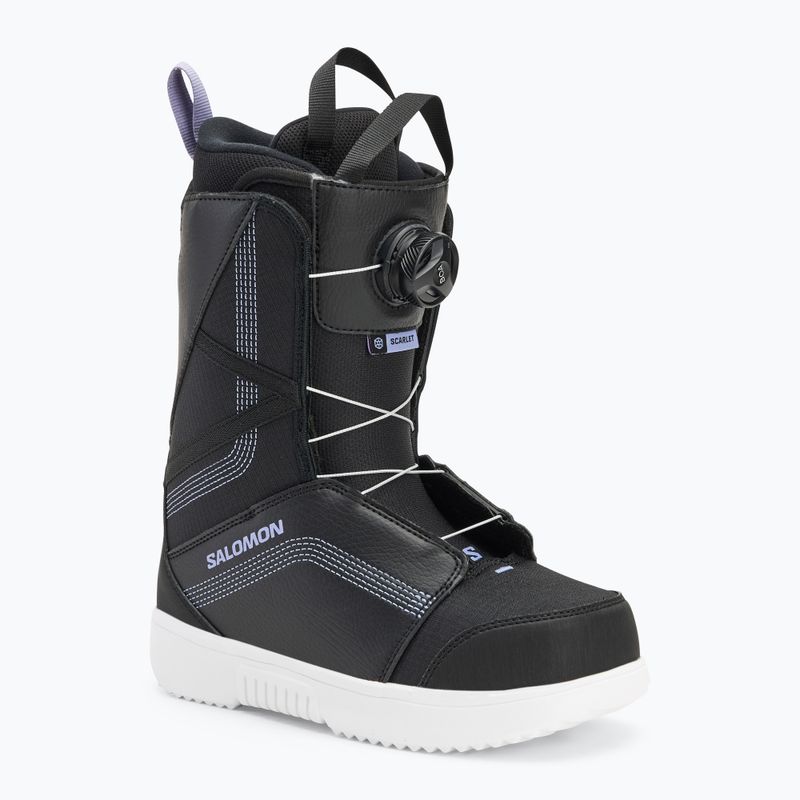 Ghete de snowboard pentru femei Salomon Scarlet Boa black/black/persian violet