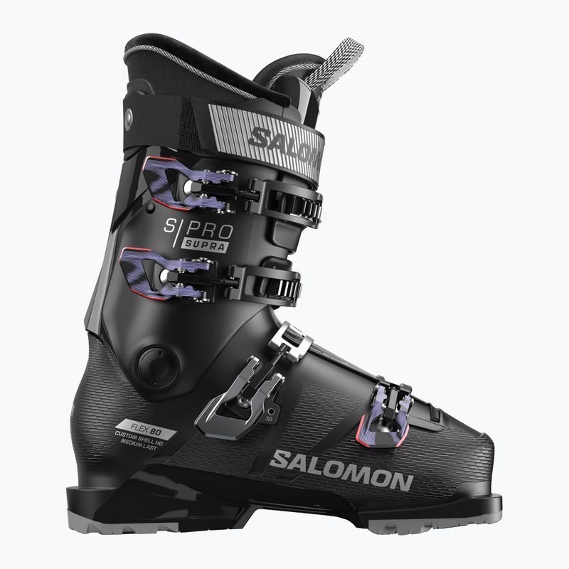 Încălțăminte de schi pentru femei Salomon S/Pro Supra 80 W GW black/silver metallic/sweet lavender 6