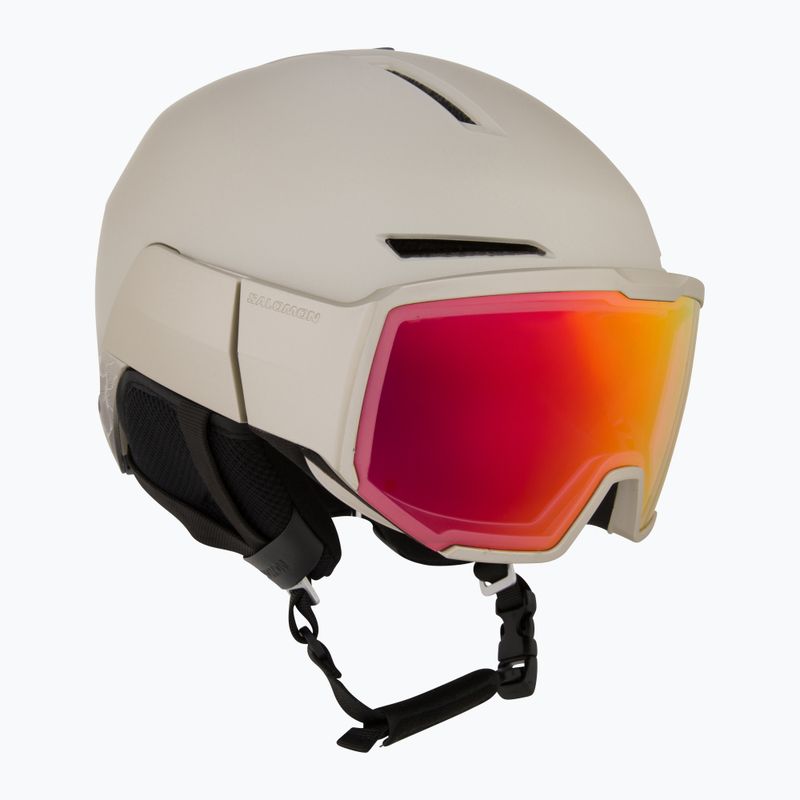 Cască de schi Salomon Osmo Pro Sigma Photo light bronze met/black/poppy red