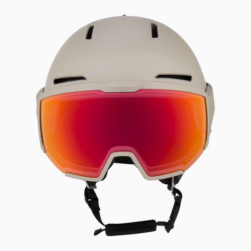 Cască de schi Salomon Osmo Pro Sigma Photo light bronze met/black/poppy red 2