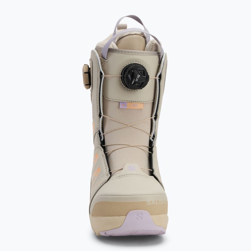 Ghete de snowboard pentru femei Salomon Ivy Boa SJ Boa W cream/peach fuzz/orchid petal 3