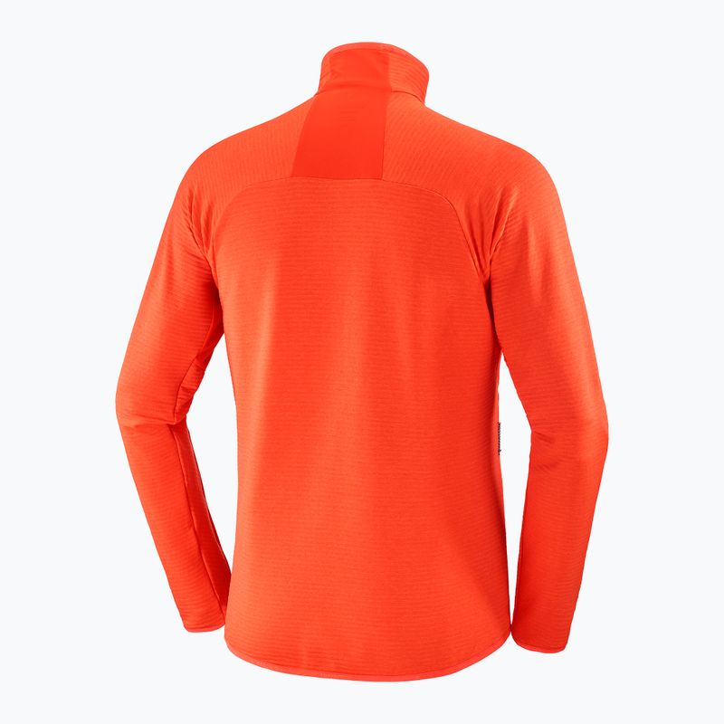 Bluză de trekking pentru bărbați Salomon Essential Lightwarm FZ cherry tomato 6