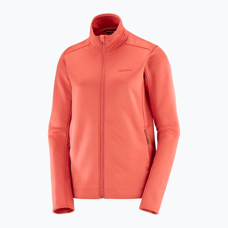 Bluză de trekking pentru bărbați Salomon Essential Midwarm Fz tandoori spice 4
