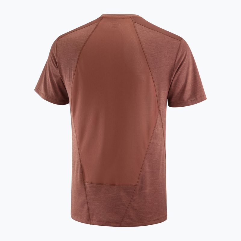 Tricou de trekking pentru bărbați Salomon Outline rum raisin 5