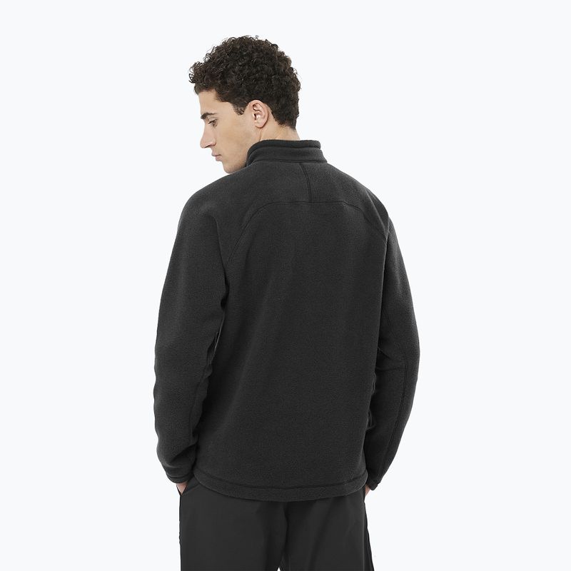 Bluză de trekking pentru bărbați Salomon Chroma Fleece Hz deep black 2