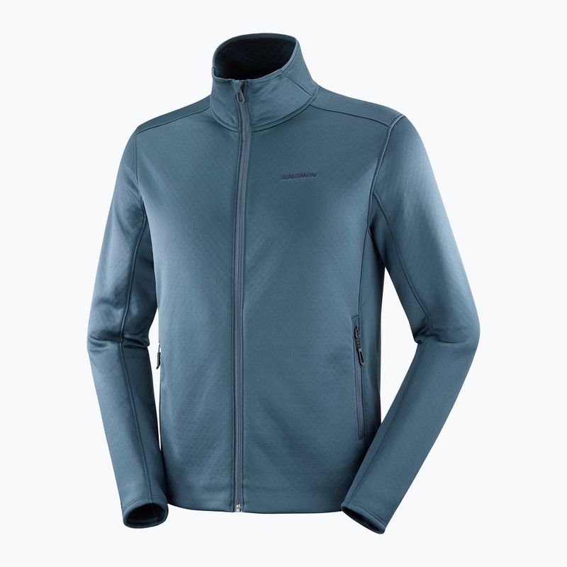 Bluză de trekking pentru bărbați Salomon Essential Midwarm Fz midnight navy 6