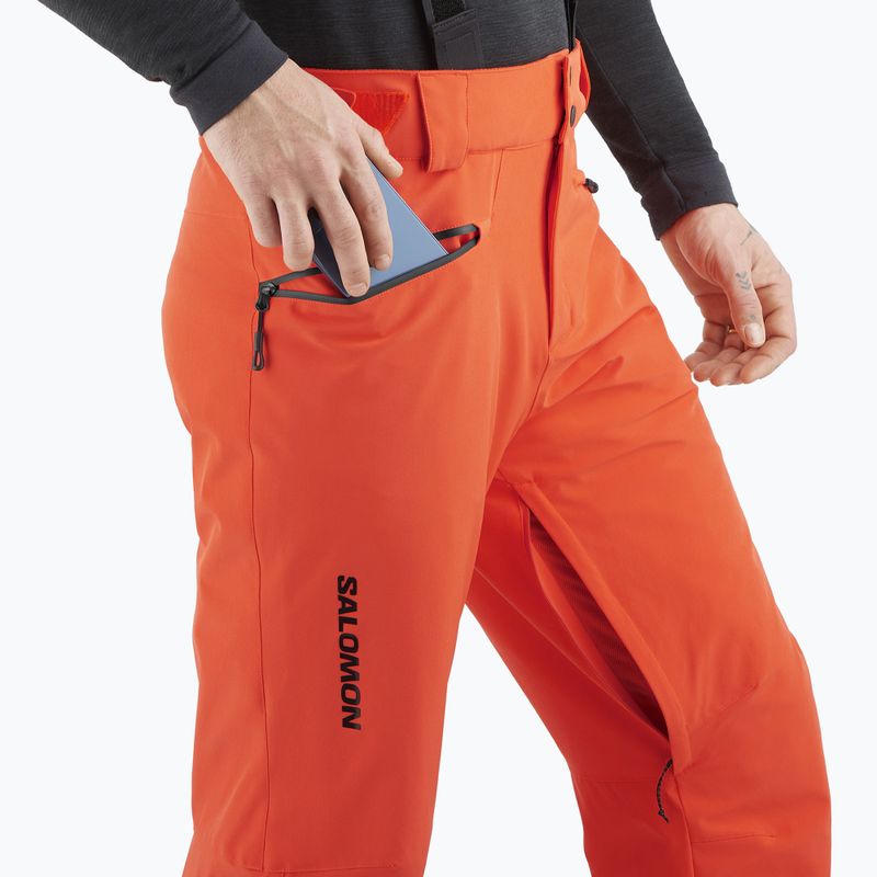 Pantaloni de schi pentru bărbați Salomon Edge cherry tomato 3