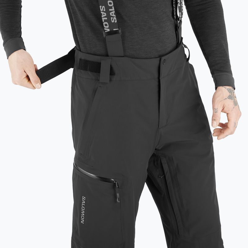 Pantaloni de schi pentru bărbați Salomon Brilliant deep black 3