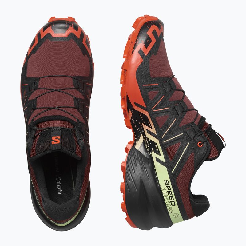 Încălțăminte de alergare pentru bărbați Salomon Speedcross 6 rum raisin/cherry tomato/cognac 13