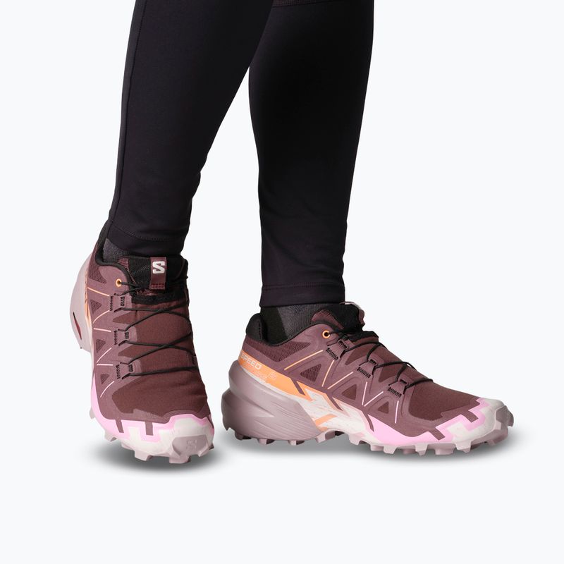 Pantofi de alergare damă Salomon Speedcross 6 catawba grape/papaya/deauville mauve 14