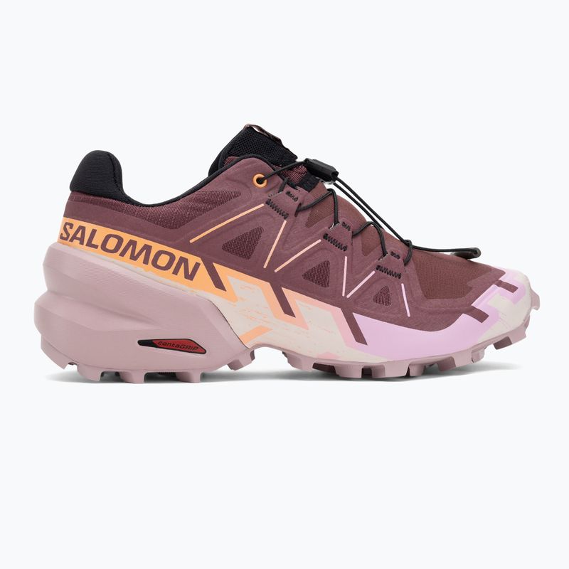Pantofi de alergare damă Salomon Speedcross 6 catawba grape/papaya/deauville mauve 2