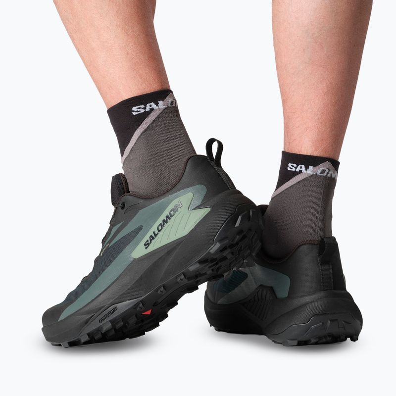 Încălțăminte de alergare pentru bărbați  Salomon Genesis GTX black/agave green/urban chic 15