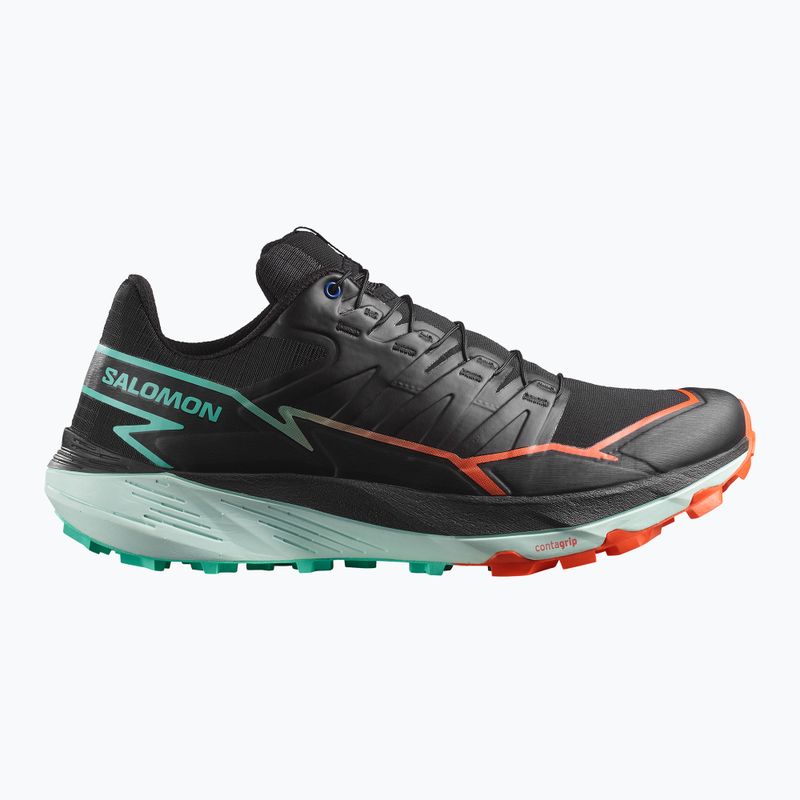 Încălțăminte de alergare pentru bărbați Salomon Thundercross black/cherry tomato/electric green 9