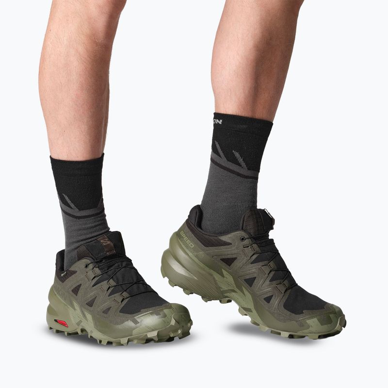 Încălțăminte de alergare pentru bărbați  Salomon Speedcross 6 GTX black/peat/deep lichen green 7