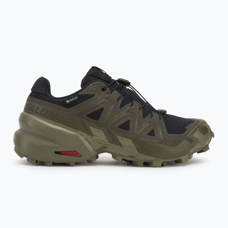 Încălțăminte de alergare pentru bărbați  Salomon Speedcross 6 GTX black/peat/deep lichen green 2