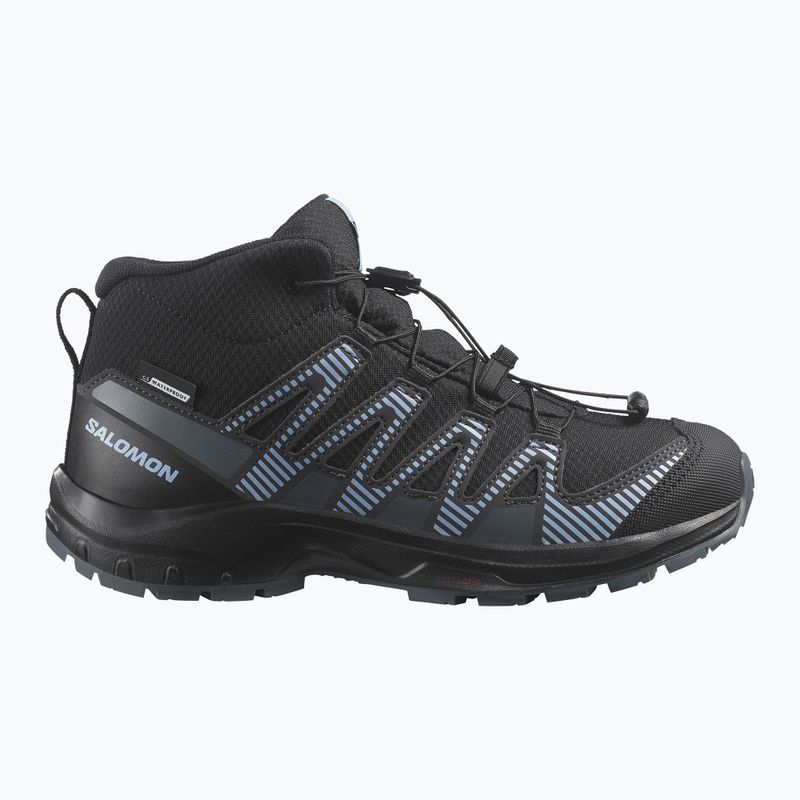 Încălțăminte de trekking pentru copii Salomon XA PRO V8 Mid WP black/neptune/alaskan blue 9