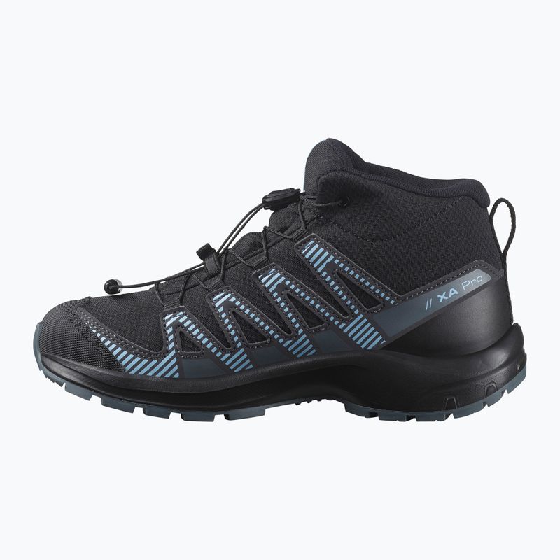 Încălțăminte de trekking pentru copii Salomon XA PRO V8 Mid WP black/neptune/alaskan blue 10