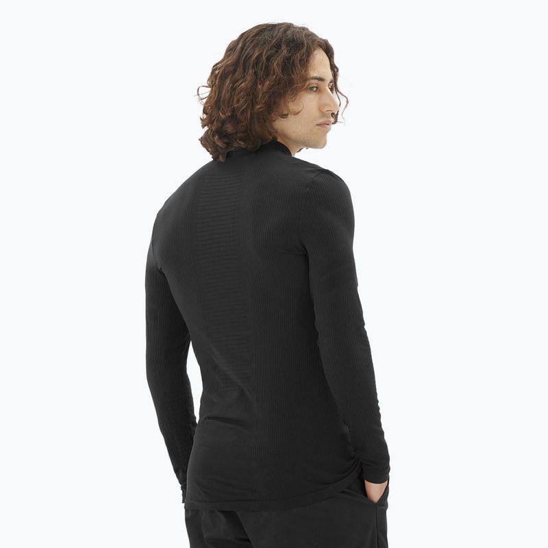 Longsleeve termoactiv pentru bărbați  Salomon Essential Warm deep black 2