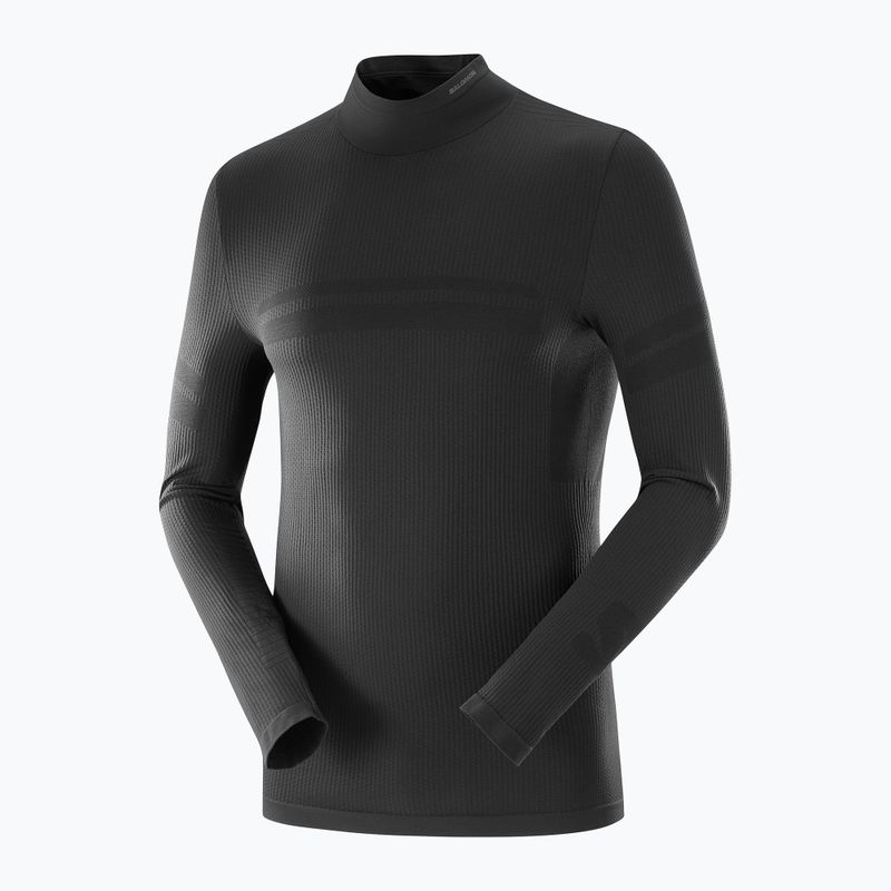 Longsleeve termoactiv pentru bărbați  Salomon Essential Warm deep black 4