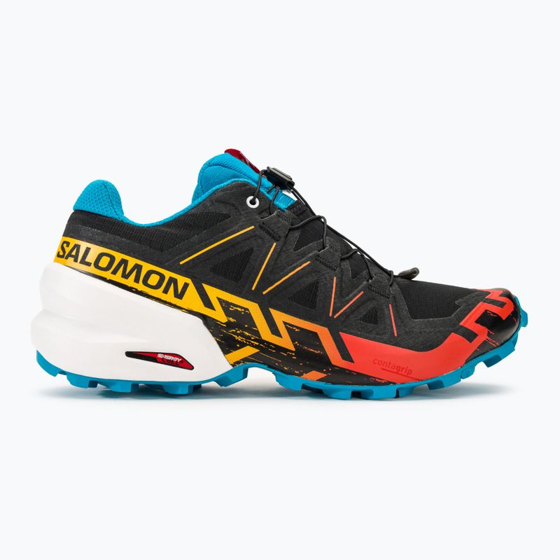 Încălțăminte de alergat pentru bărbați Salomon Speedcross 6 black/white/transcend blue 2