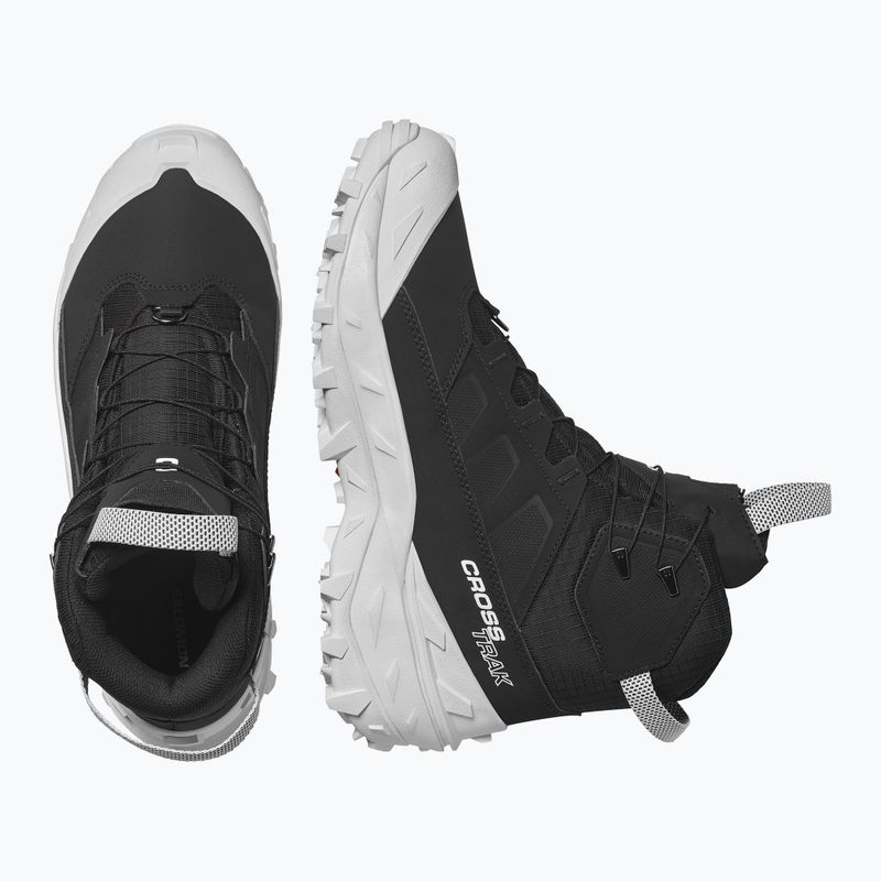 Încălțăminte de trekking pentru bărbați Salomon Crossrak Powder WP black/black/white 13