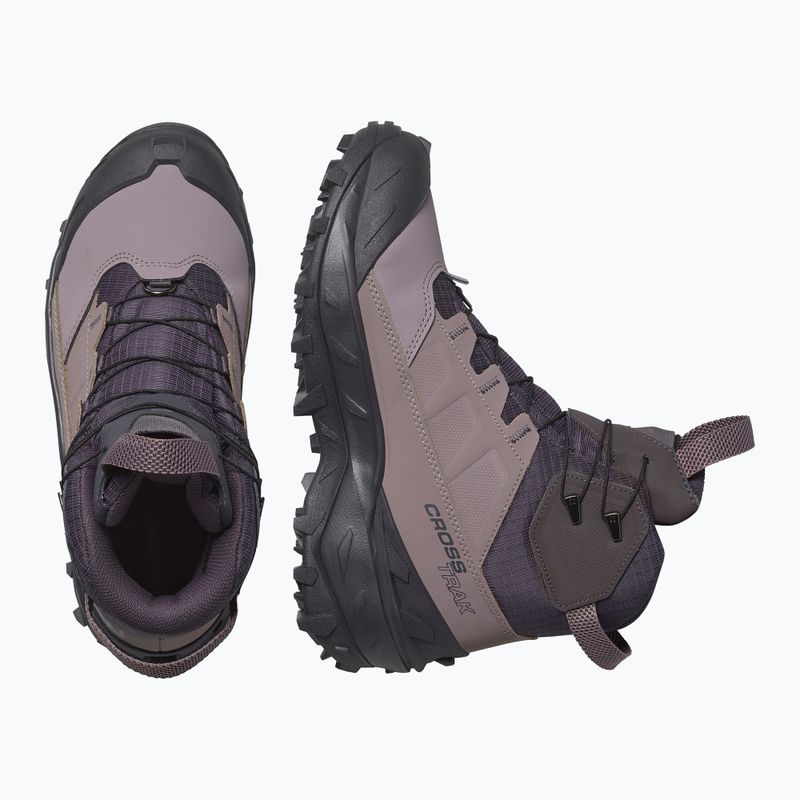 Încălțăminte de trekking pentru femei Salomon Crosstrak Powder WP nine iron/shark 3