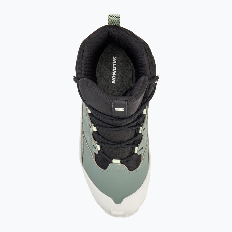 Încălțăminte de trekking pentru femei Salomon Crosstrak WP agave green/black/can ary green 5