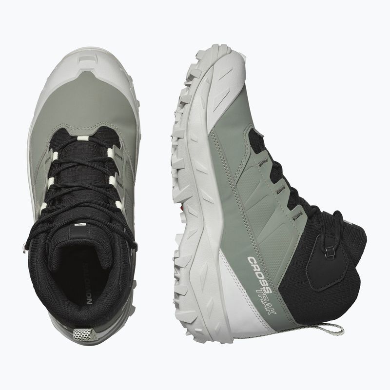 Încălțăminte de trekking pentru femei Salomon Crosstrak WP agave green/black/can ary green 13
