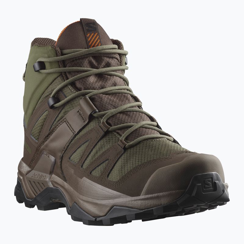 Încălțăminte de trekking pentru bărbați Salomon X Ultra Tracker GTX green/earth brown/sharkskin 9