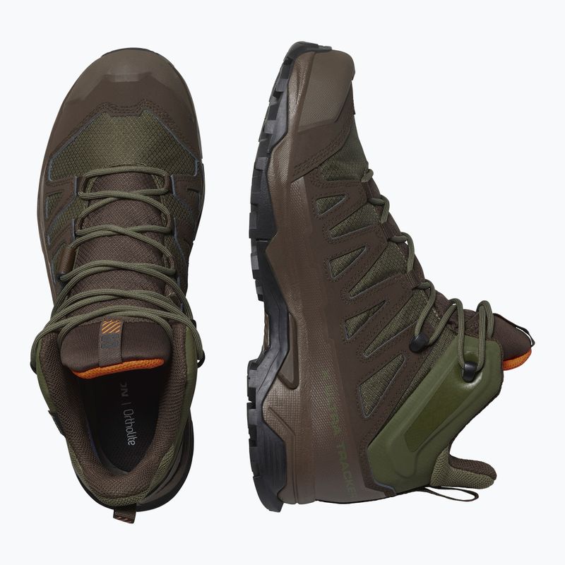 Încălțăminte de trekking pentru bărbați Salomon X Ultra Tracker GTX green/earth brown/sharkskin 13