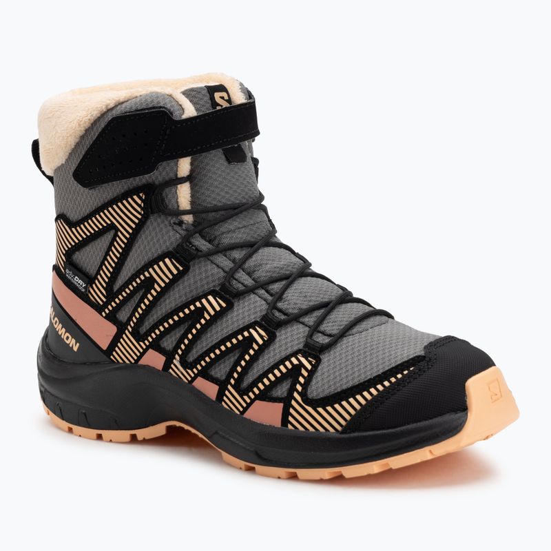 Încălțăminte de trekking pentru copii Salomon XA Pro V8 Winter CSWP pewter/black/peach fuzz