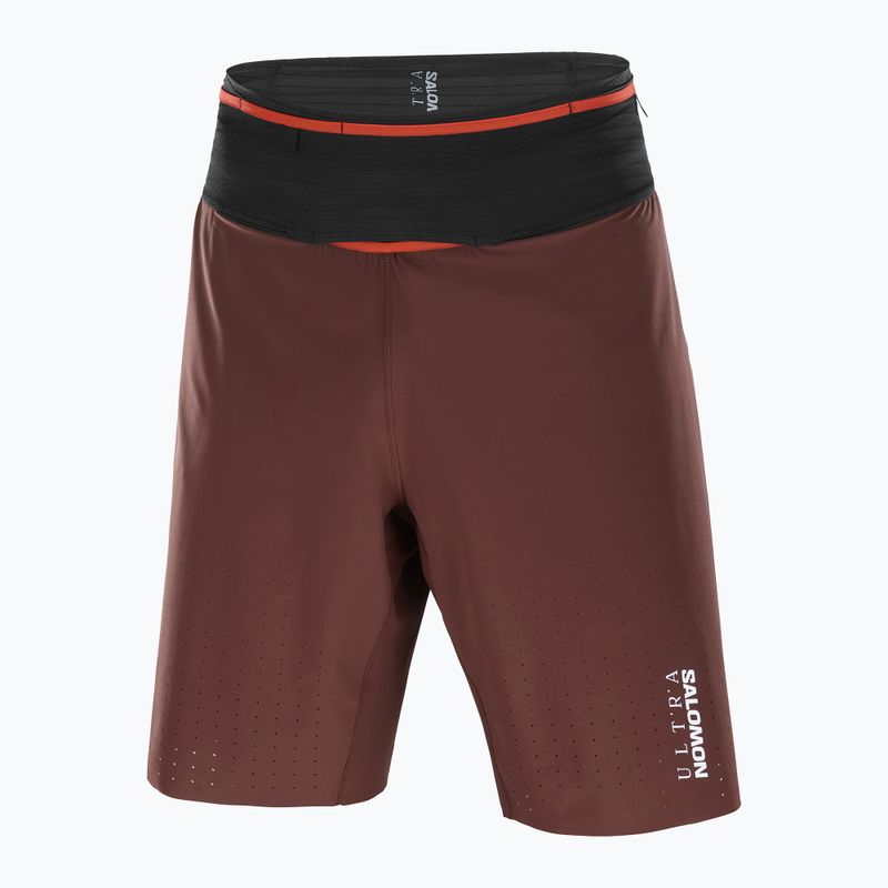 Pantaloni scurți de alergare pentru bărbați Salomon S/Lab Ultra 2IN1 decadent chocolate 6