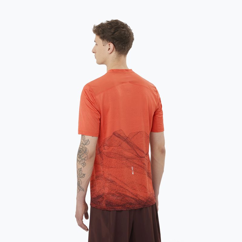 Tricou de alergare pentru bărbați Salomon S/Lab Ultra Tee Aop burnt sienna 2