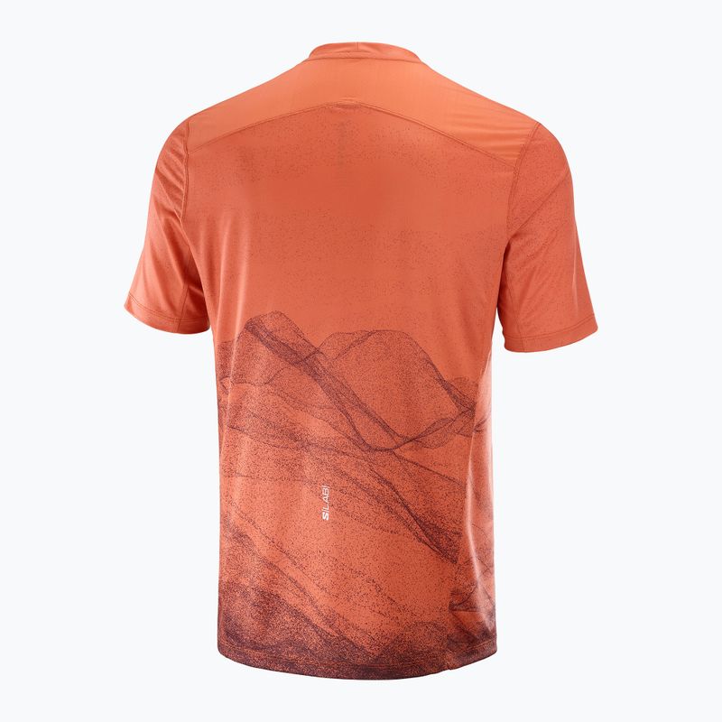 Tricou de alergare pentru bărbați Salomon S/Lab Ultra Tee Aop burnt sienna 5