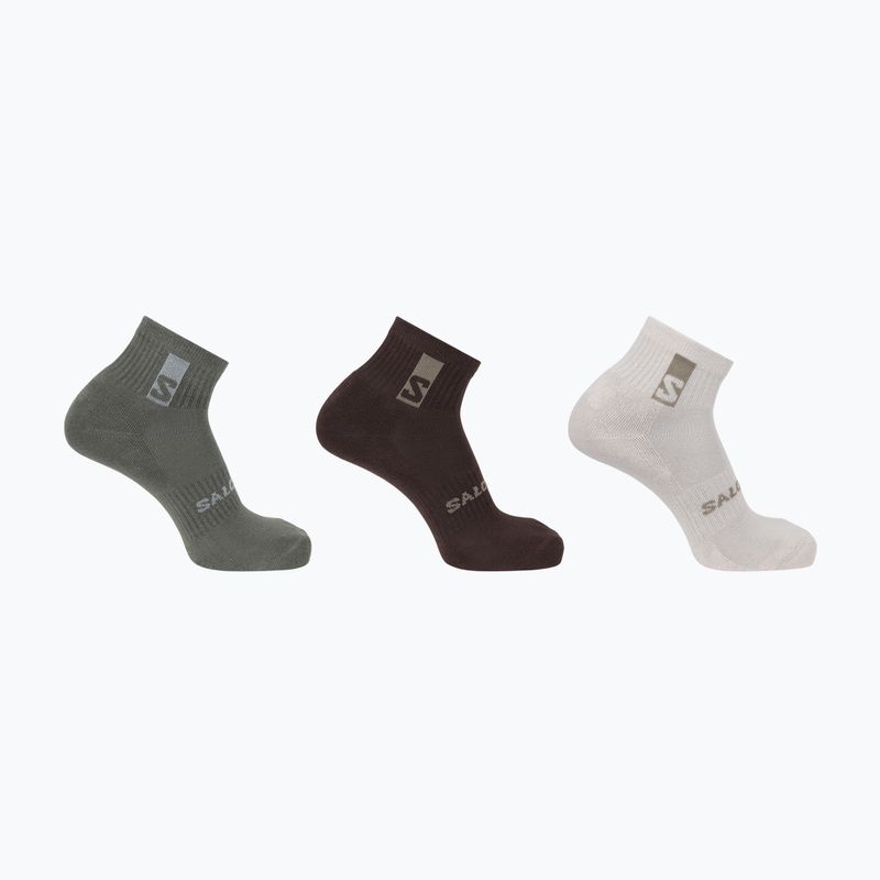 Șosete Salomon Everyday Ankle 3 pary silver cloud/sedona sage